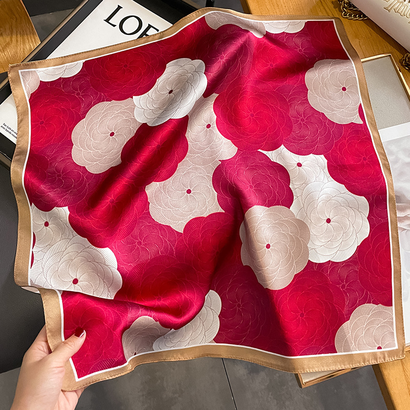 Scarf Silk Square - Fashion 100% Real Pure Silk Headscarf