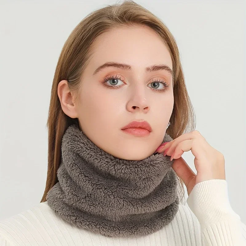 Windproof Plush Infinity Scarf - огляд і ціна Muffler Men Wool