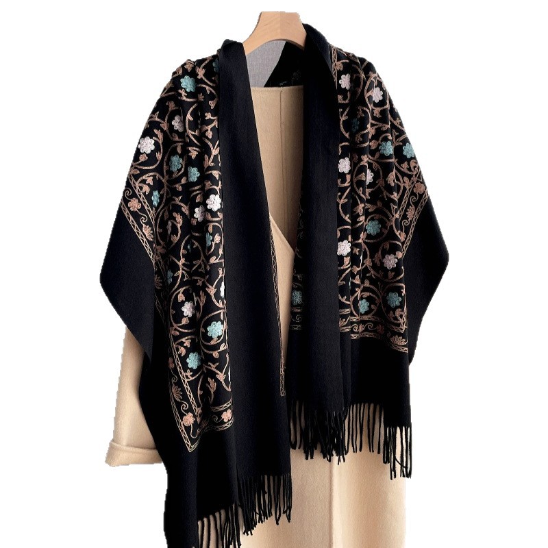 2025 New Embroidery Cashmere S - огляд і ціна Woven Scarf Blanket