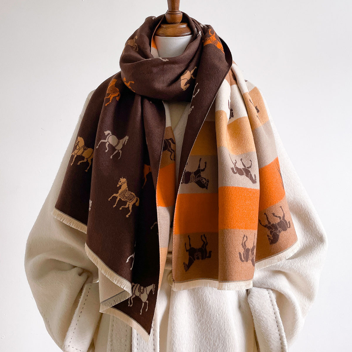 Autumn Winter Scarf Women Pash - огляд і ціна Woven Scarf Blanket