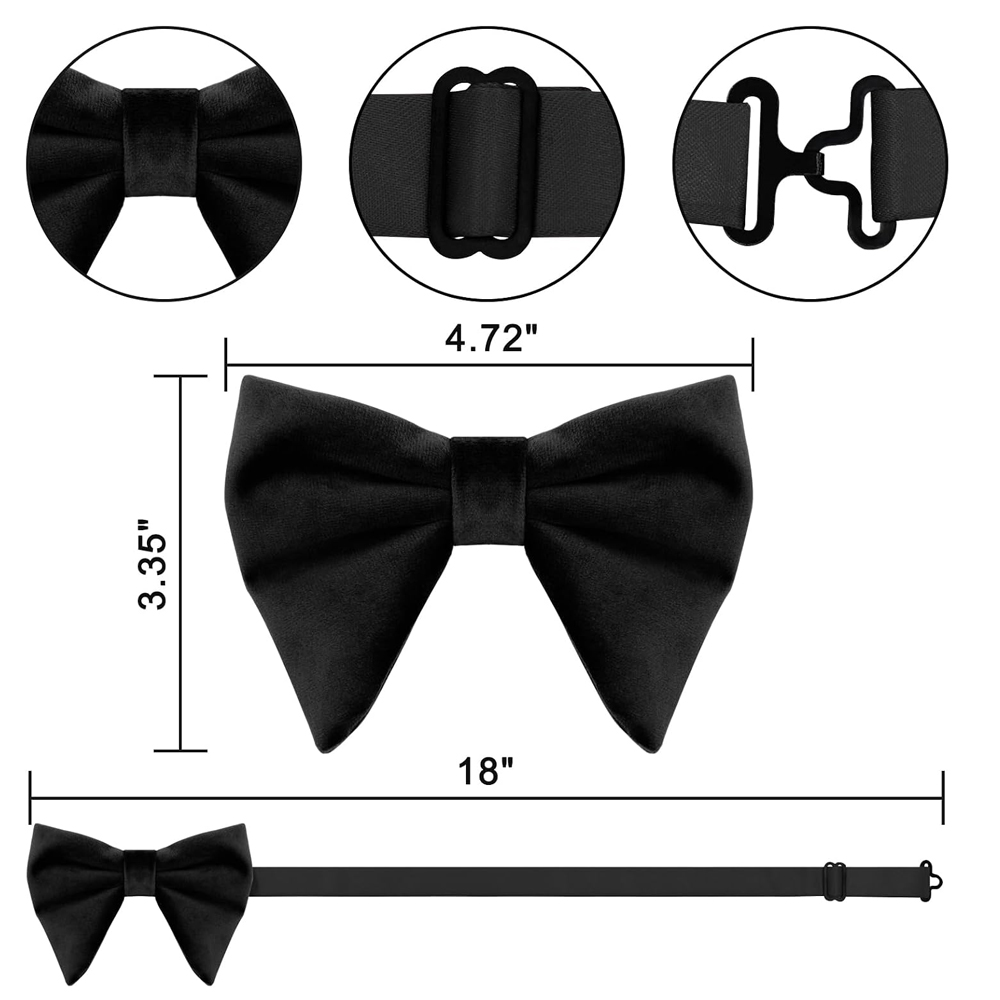 Men's Velvet Bow Ties Pre Tied - огляд і ціна Bow Tie Pre Tied