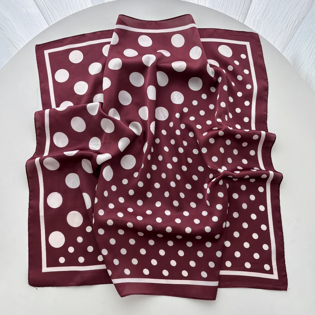 Women Elegant Soft Satin Squar - огляд і ціна Scarf Silk Square