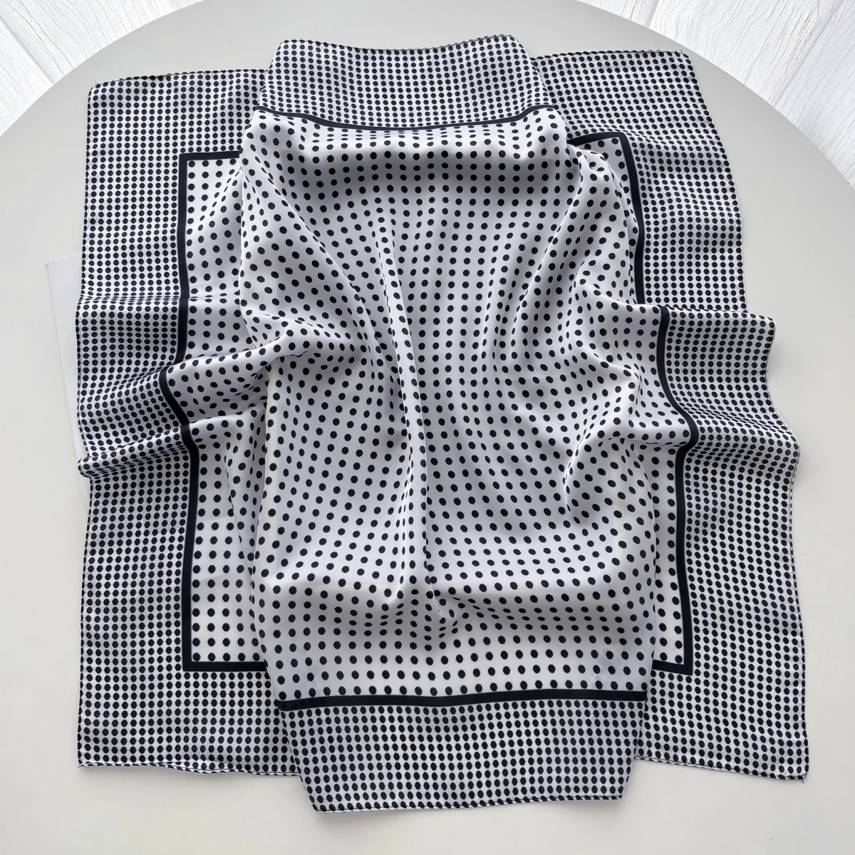Women Elegant Soft Satin Squar - огляд і ціна Scarf Silk Square