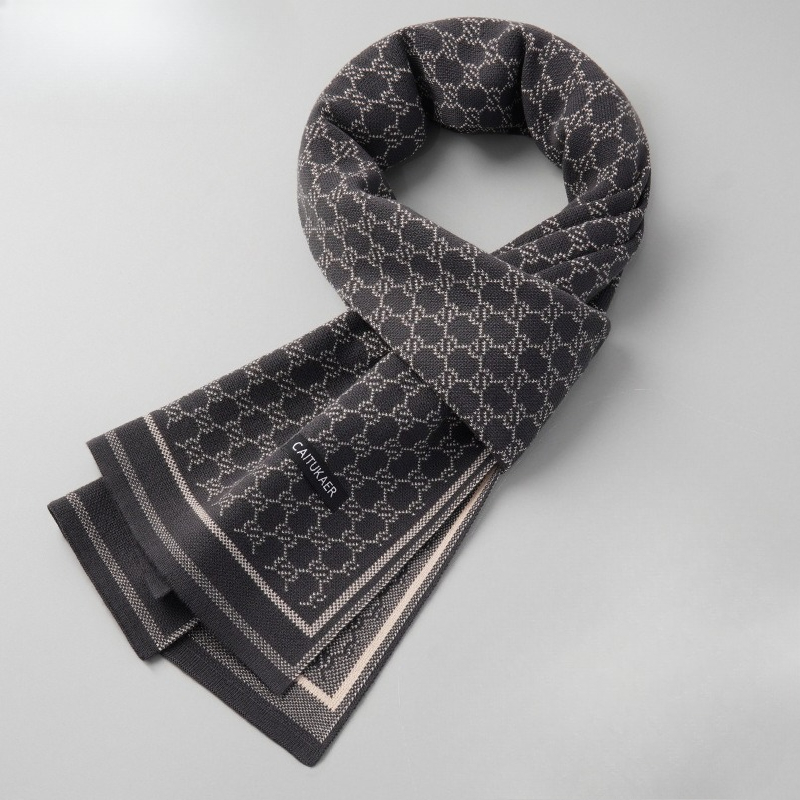 Luxury Brand Winter Imitation  - огляд і ціна Muffler Men Wool