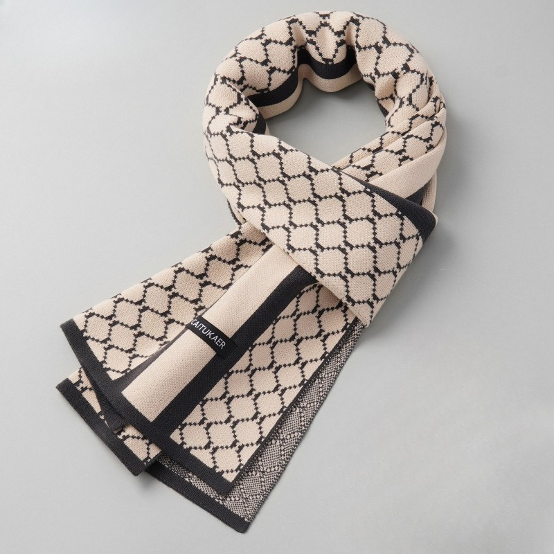 Luxury Brand Winter Imitation  - огляд і ціна Muffler Men Wool