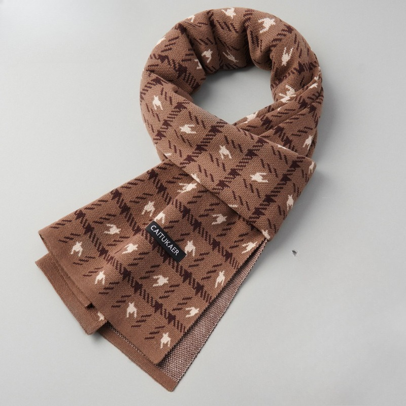 Luxury Brand Winter Imitation  - огляд і ціна Muffler Men Wool