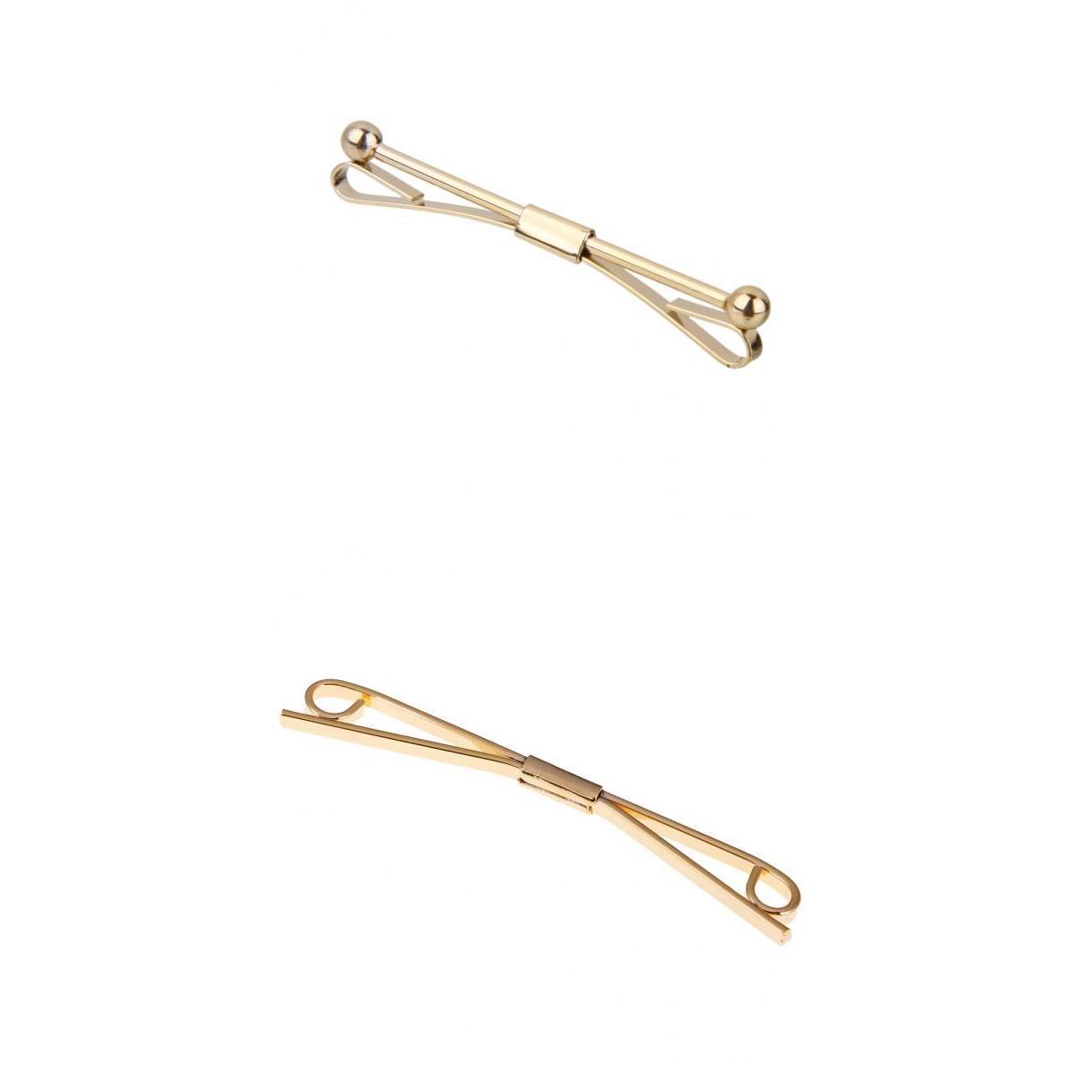 2pcs Gold Alloy Tie Collar Bar - огляд і ціна Tie Bar Set Gift