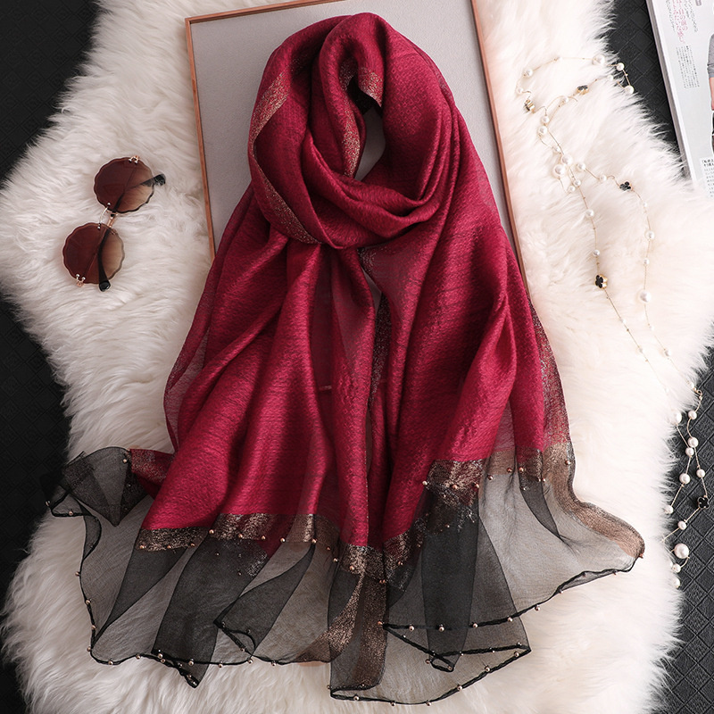 2024 Luxury 100% Silk Shawl Sc - огляд і ціна Scarf Silk Square
