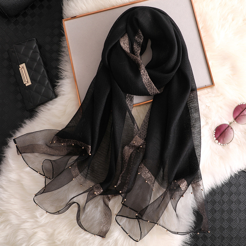 2024 Luxury 100% Silk Shawl Sc - огляд і ціна Scarf Silk Square