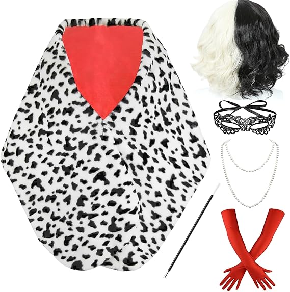 Disfraz Party Women Cruella De - огляд і ціна Face Scarf Mask