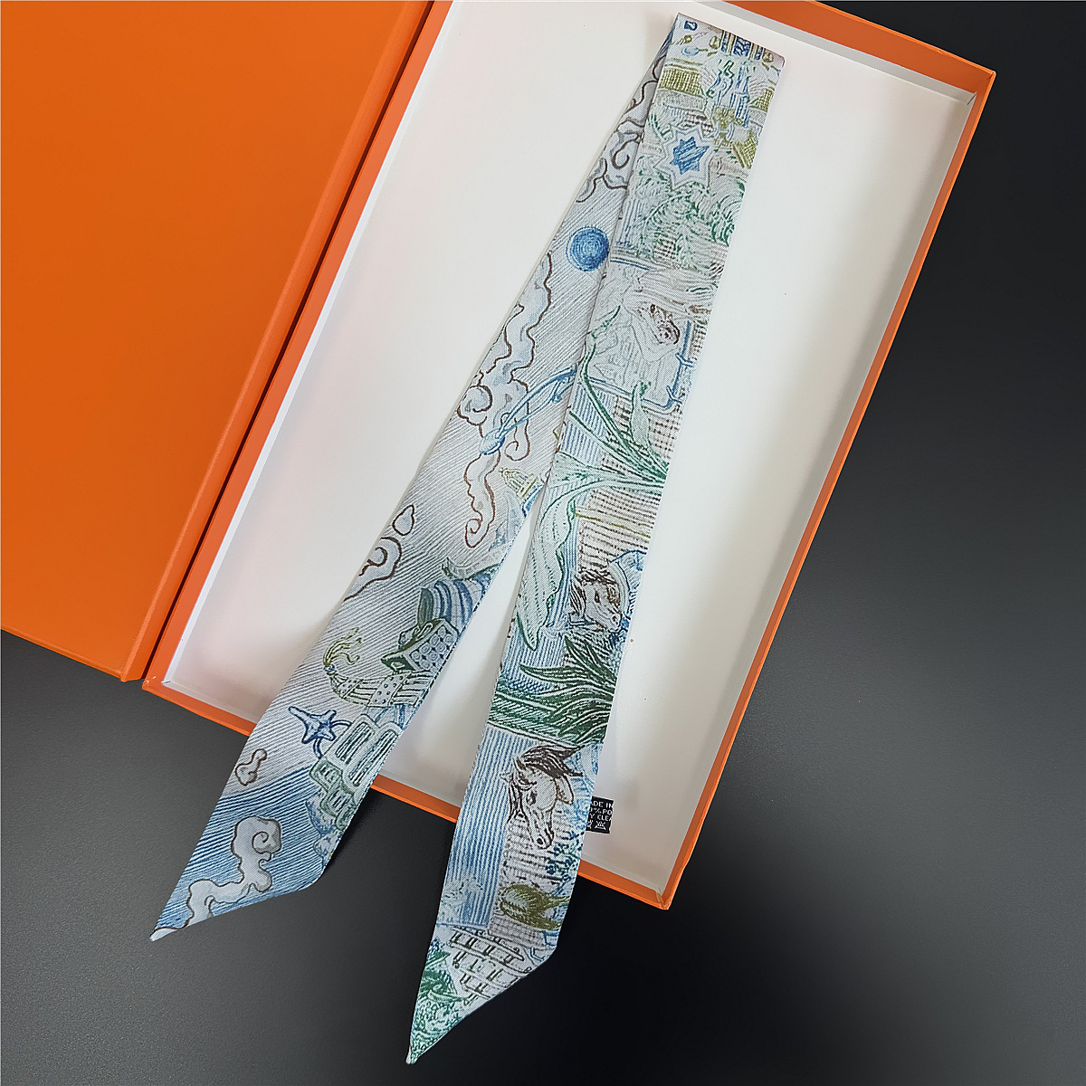 Luxury Silk Scarf with Horse's - огляд і ціна Face Scarf Mask