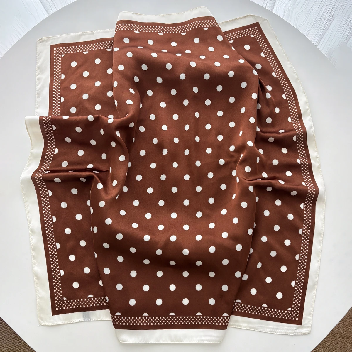 Women Elegant Soft Satin Squar - огляд і ціна Scarf Silk Square