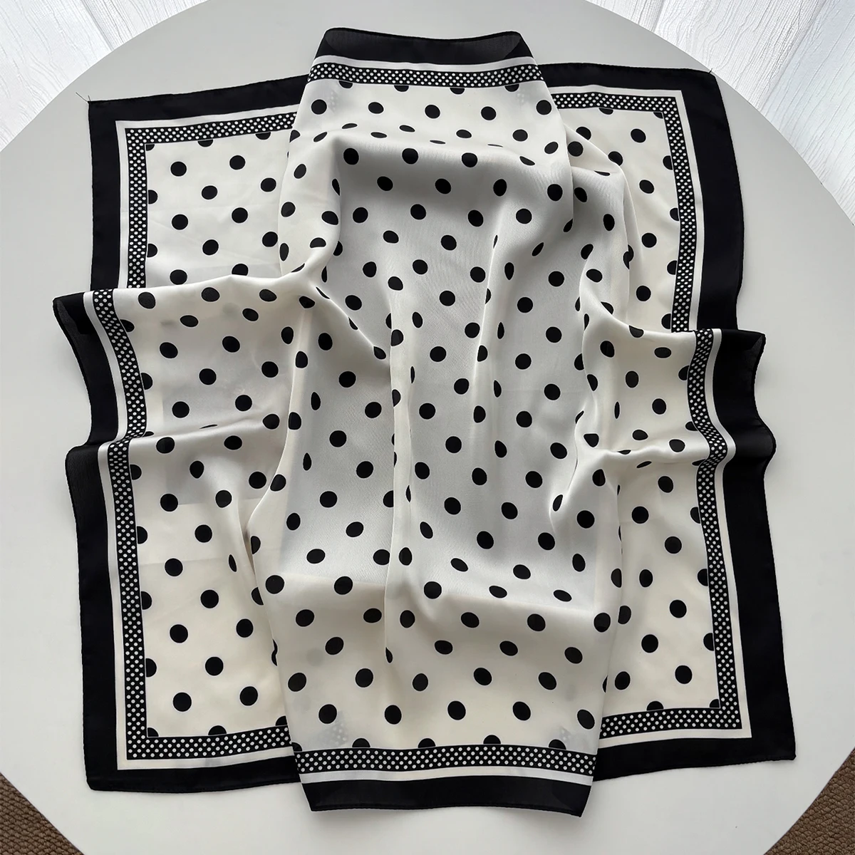Women Elegant Soft Satin Squar - огляд і ціна Scarf Silk Square