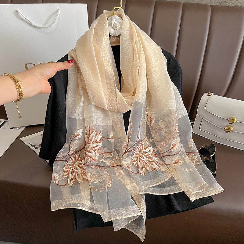Spring Summer Solid Silk Scarf - огляд і ціна Woven Scarf Blanket